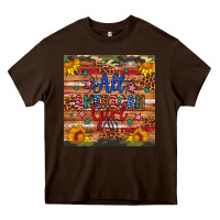 Chocolate Brown all american girl Heavy Core Tee - Artiststas