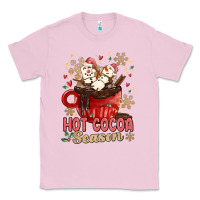 Bubblegum Pink hot cocoa season Classic Tee - MaliasSmallBusiness