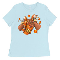 Baby Blue Black girl Fall sneakers Ladies Tee - RanaPortraitStore
