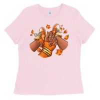 Bubblegum Pink Black girl Fall sneakers Ladies Tee - RanaPortraitStore