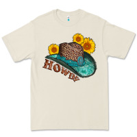 Bone howdy leopard tooled leather hat Premium Tee - AdoDesignShop