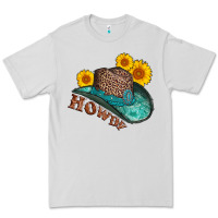 Dove Grey howdy leopard tooled leather hat Premium Tee - AdoDesignShop