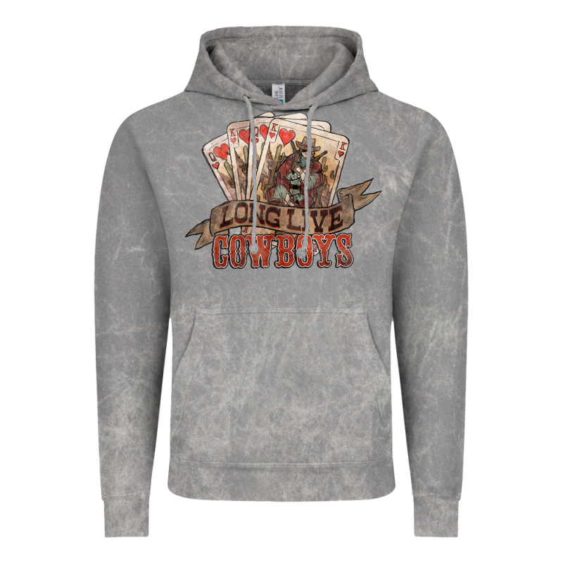 Long Live Cowboys Cards Vintage Hoodie by NancyCooperArtShop | Teevron