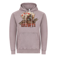 Vintage Zinc long live cowboys cards Vintage Hoodie - NancyCooperArtShop