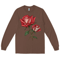 Chestnut Love Rose Long Sleeve Tee - LillyAllenDesigns