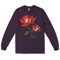 Plum Love Rose Long Sleeve Tee - LillyAllenDesigns
