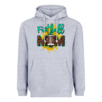 Heather Grey Football Mom mother's day Heavyweight Hoodie - HowdyJamesFarm