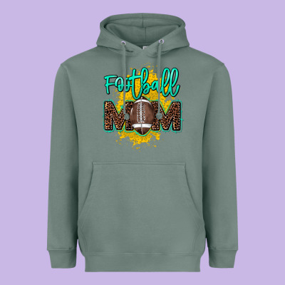 Football Mom Mother's Day Heavyweight Hoodie Designed By Howdyjamesfarm