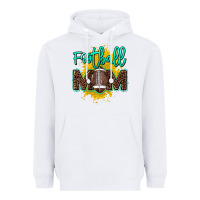 White Football Mom mother's day Heavyweight Hoodie - HowdyJamesFarm
