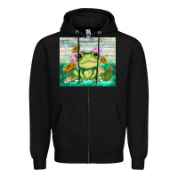 Black frog with sunflower Zipper Hoodie - TumblerDesignByShophia