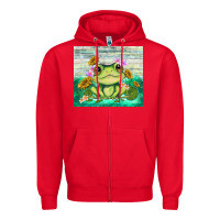 Red frog with sunflower Zipper Hoodie - TumblerDesignByShophia