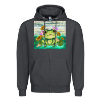 Smoke frog with sunflower Zipper Hoodie - TumblerDesignByShophia