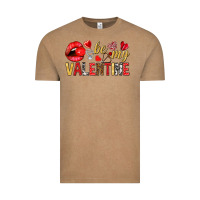 Vintage Coffee be my valentine Vintage Tee - NancyCooperArtShop
