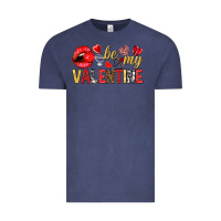 Vintage Denim be my valentine Vintage Tee - NancyCooperArtShop
