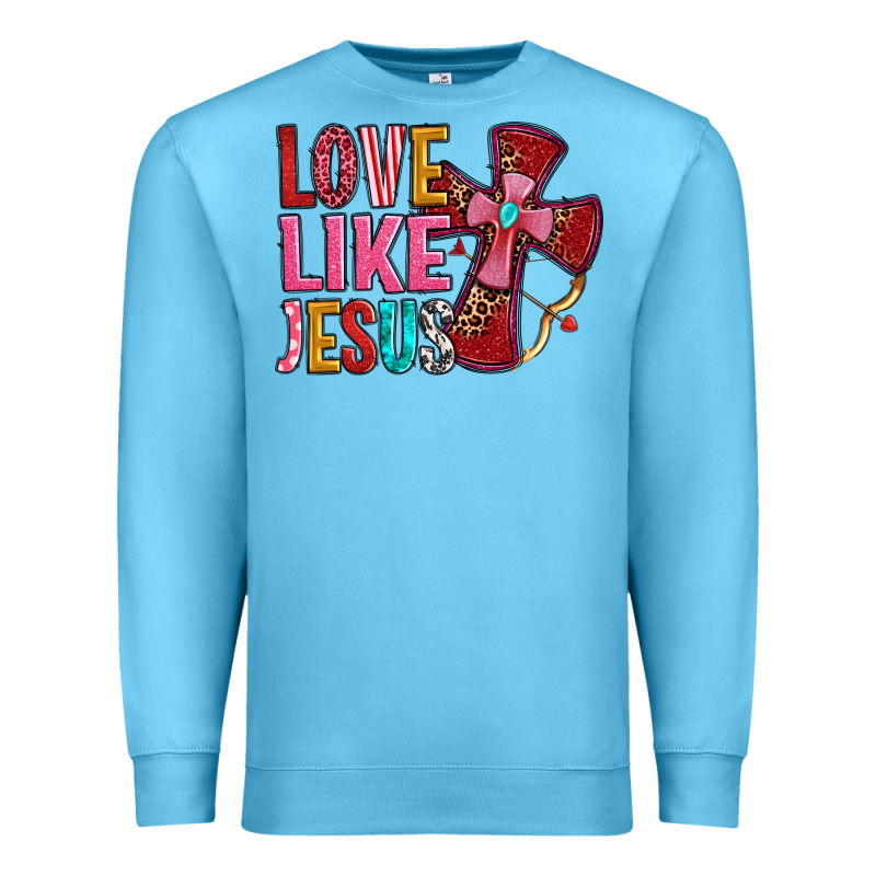 Love Like Jesus Premium Sweatshirt by OliviaCreatesArt | Teevron