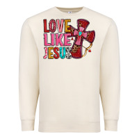 Sandshell love like jesus Premium Sweatshirt - OliviaCreatesArt