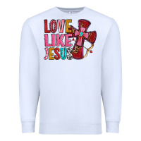 White love like jesus Premium Sweatshirt - OliviaCreatesArt