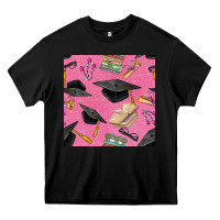 Black pink glitter graduation seamless pattern Heavy Core Tee - BundleAndBundleShop