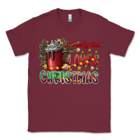 Burgundy afamilytloveschristmas Classic Tee - CowhideDigitalArt