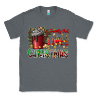 Charcoal Heather afamilytloveschristmas Classic Tee - CowhideDigitalArt