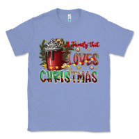 Colony Blue afamilytloveschristmas Classic Tee - CowhideDigitalArt