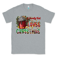 Heather Grey afamilytloveschristmas Classic Tee - CowhideDigitalArt