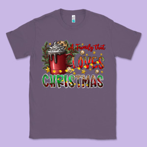 Afamilytloveschristmas Classic Tee Designed By Cowhidedigitalart