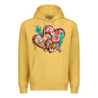 Antique Gold nurse hearts Premium Hoodie - CowGirlArtShop