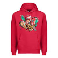Cardinal nurse hearts Premium Hoodie - CowGirlArtShop