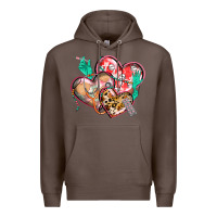 Coffee nurse hearts Premium Hoodie - CowGirlArtShop