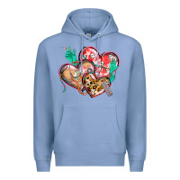 Colony Blue nurse hearts Premium Hoodie - CowGirlArtShop