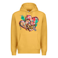 Mustard nurse hearts Premium Hoodie - CowGirlArtShop