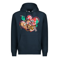 Navy nurse hearts Premium Hoodie - CowGirlArtShop