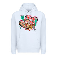 White nurse hearts Premium Hoodie - CowGirlArtShop