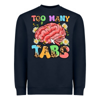 Navy too many tabs Heavyweight Sweatshirt - Artiststas