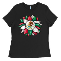 Black sunflower mexican flag Ladies Tee - JahusDesignShop
