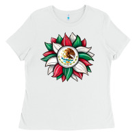 White sunflower mexican flag Ladies Tee - JahusDesignShop