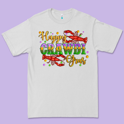 Happy Crawdi Gras With Crawfish Premium Tee Designed By Artiststas