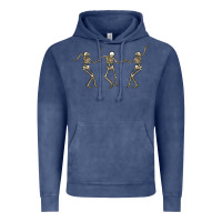Vintage Denim dancing skeletons Vintage Hoodie - MaliasSmallBusiness
