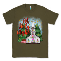 Army Green christmas church oh holy night Classic Tee - MaliasSmallBusiness