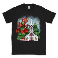 Black christmas church oh holy night Classic Tee - MaliasSmallBusiness