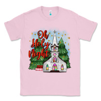 Bubblegum Pink christmas church oh holy night Classic Tee - MaliasSmallBusiness