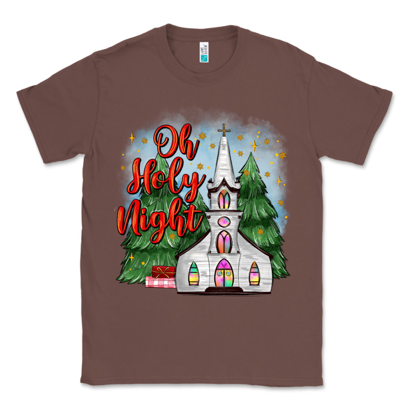 Christmas Church Oh Holy Night Classic Tee by MaliasSmallBusiness | Teevron