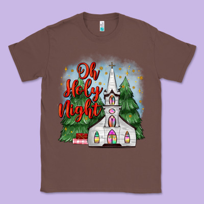 Christmas Church Oh Holy Night Classic Tee Designed By Maliassmallbusiness