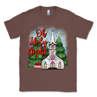 Chestnut christmas church oh holy night Classic Tee - MaliasSmallBusiness