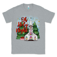 Heather Grey christmas church oh holy night Classic Tee - MaliasSmallBusiness