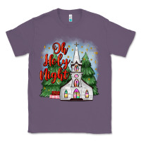 Lavender christmas church oh holy night Classic Tee - MaliasSmallBusiness