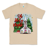 Mushroom christmas church oh holy night Classic Tee - MaliasSmallBusiness