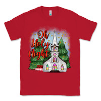 Red christmas church oh holy night Classic Tee - MaliasSmallBusiness