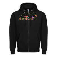 Black magic mushroom Zipper Hoodie - TumblerDesignByShophia